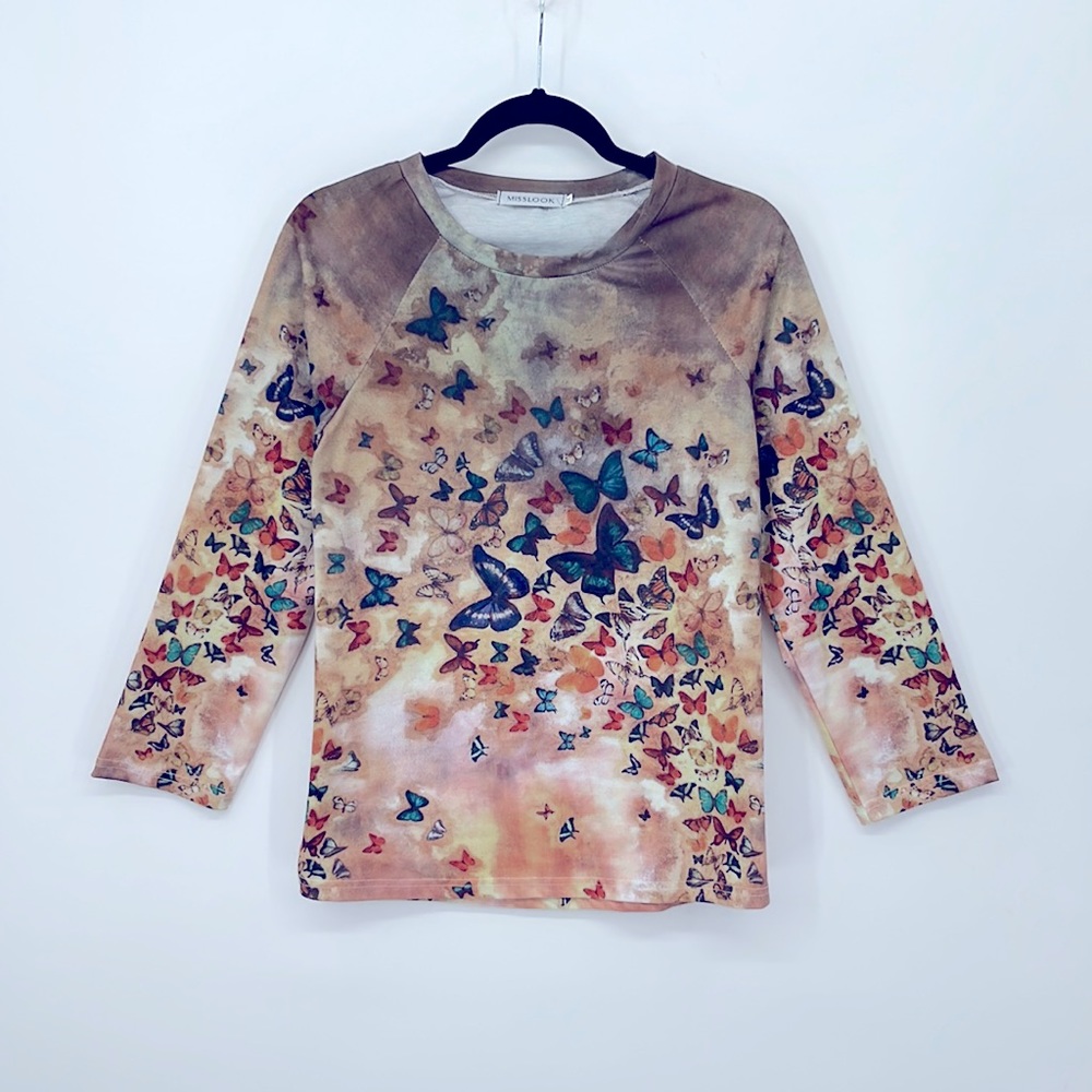 MISSLOOK Butterfly Top - Picture 2 of 4